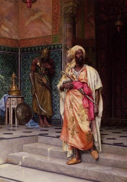 warrior Ludwig Deutsch Orientalism Araber Oil Paintings